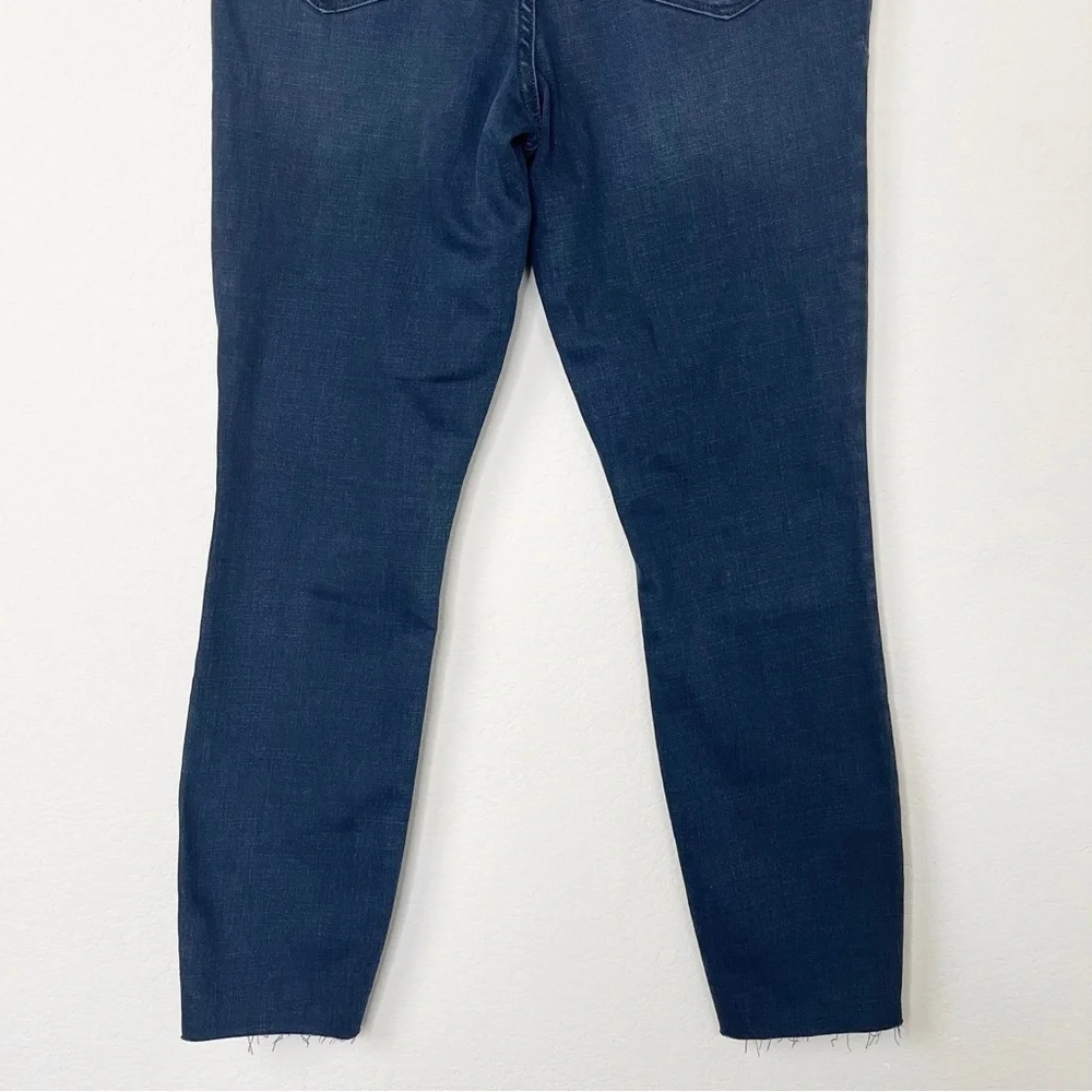 Good American Good Waist Crop Raw Hem Jeans in BLUE631